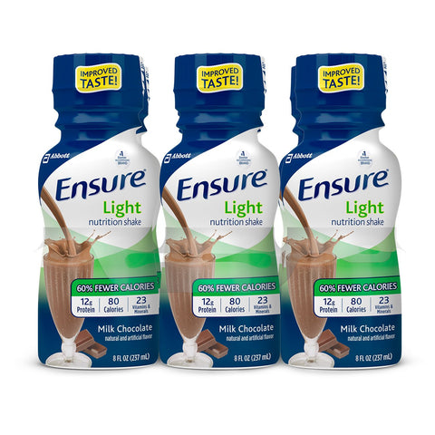 Ensure® Light Chocolate Oral Supplement, 8 oz. Bottle