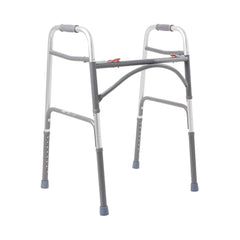 McKesson Folding Walker, 32.5   39 in., Silver, 500 lbs. Capacity, Steel