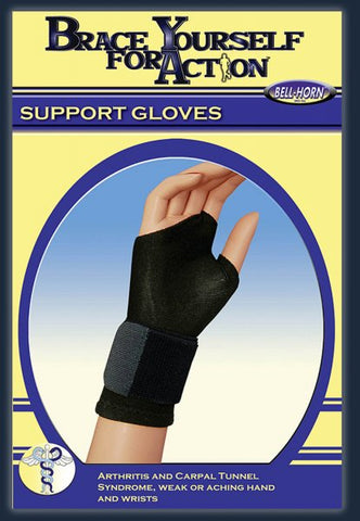 Brace Yourself for Action® Support Glove, Medium, Black