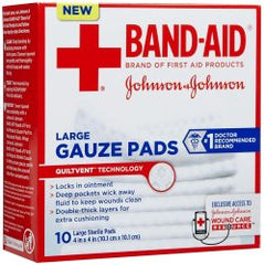 Band Aid® Gauze Sponge, 4 x 4 Inch