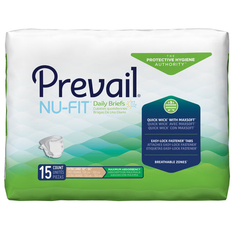 Prevail® Nu Fit® Maximum Incontinence Brief, Medium