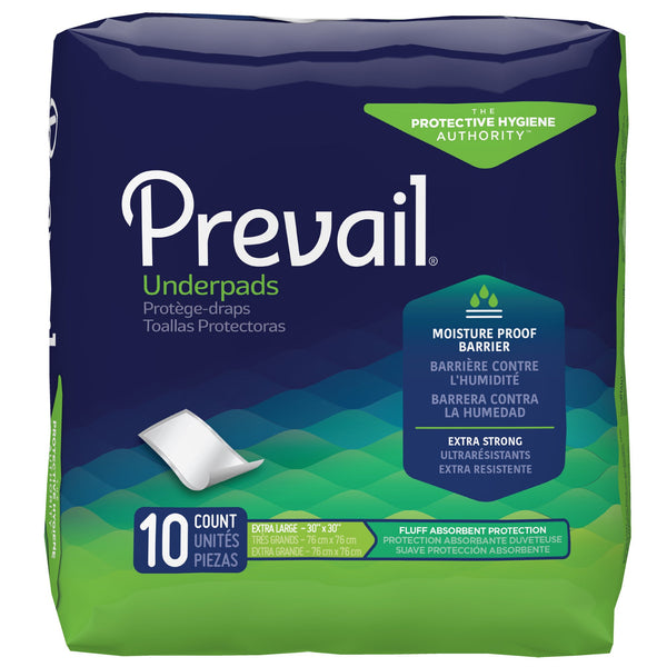 Prevail® Fluff Absorbent Underpad, 30 x 30 Inch
