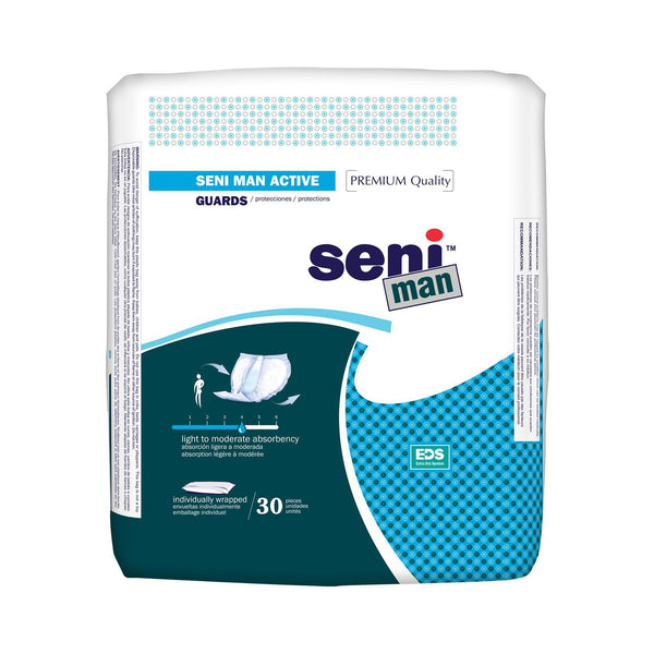 Seni® Man Light to Moderate Absorbency Incontinence Liner, 11.2 Inch Length
