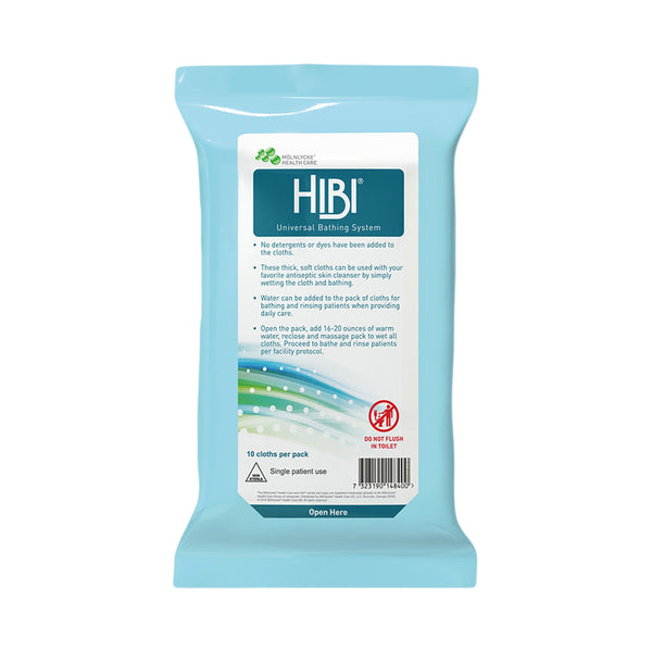 Hibi® Rinse Free Bath Wipe, Unscented, Soft Pack