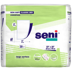 Seni® Soft Classic Dry Underpad, 23 x 35 Inch