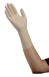 InstaGard® Synthetic Vinyl Standard Cuff Length Exam Glove, Extra Large, Clear