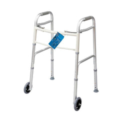 Carex® Dual Button Walker with 5 Inch Wheels