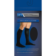 QCS Firm Compression Knee High Socks, X Large, Brown