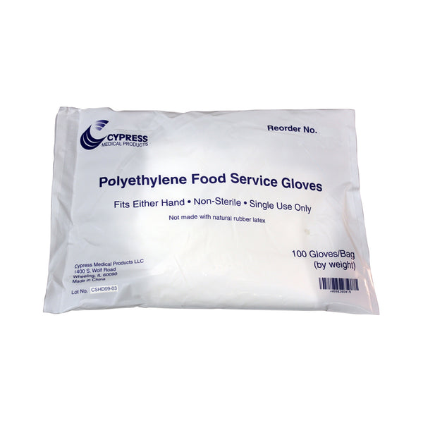 Food Guard® Food Service Glove, Large, Clear - Adroit Medical Equipment