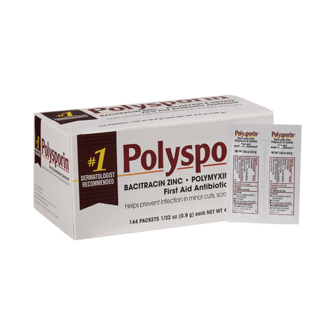 Polysporin® Bacitracin / Polymyxin B First Aid Antibiotic, 144 per Box Individual Packet