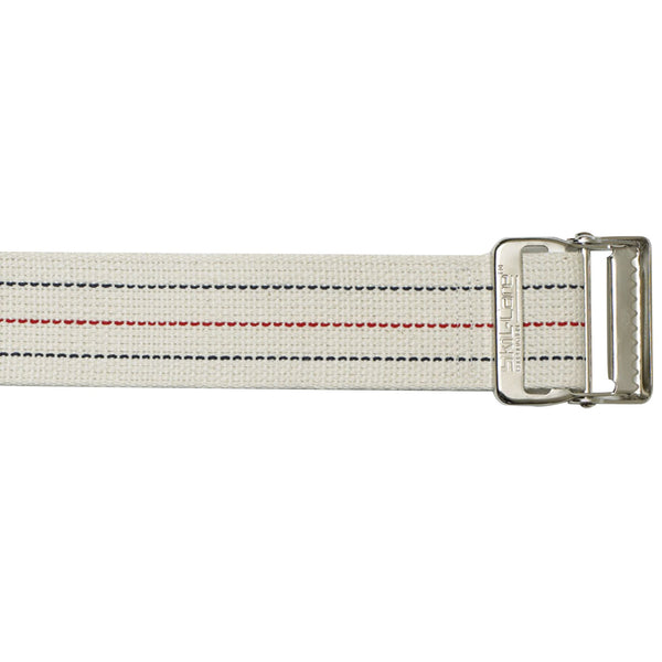 SkiL Care™ Standard Gait Belt with Metal Buckle, Pinstripe, 60 Inch