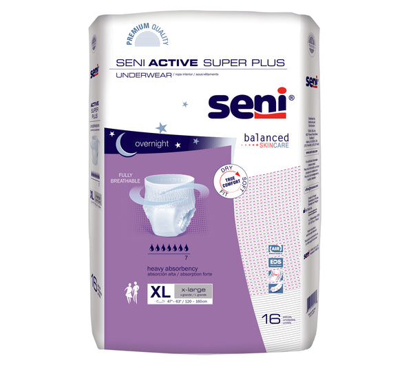 Seni® Active Super Plus Absorbent Underwear, X Large