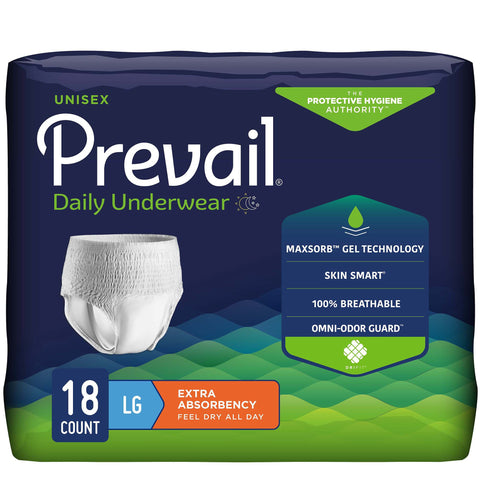 Prevail® Daily Underwear Extra Absorbent Underwear, Large