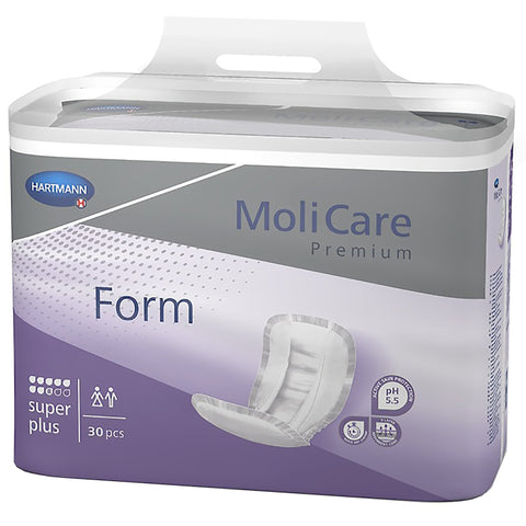 MoliCare® Premium Form Super Plus Bladder Control Pad, 12 x 27 Inch