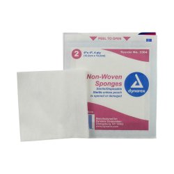 dynarex® Nonwoven Sponge, 4 x 4 inch