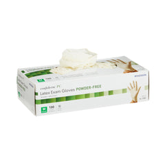 McKesson Confiderm® Latex Standard Cuff Length Exam Glove, Medium, Ivory