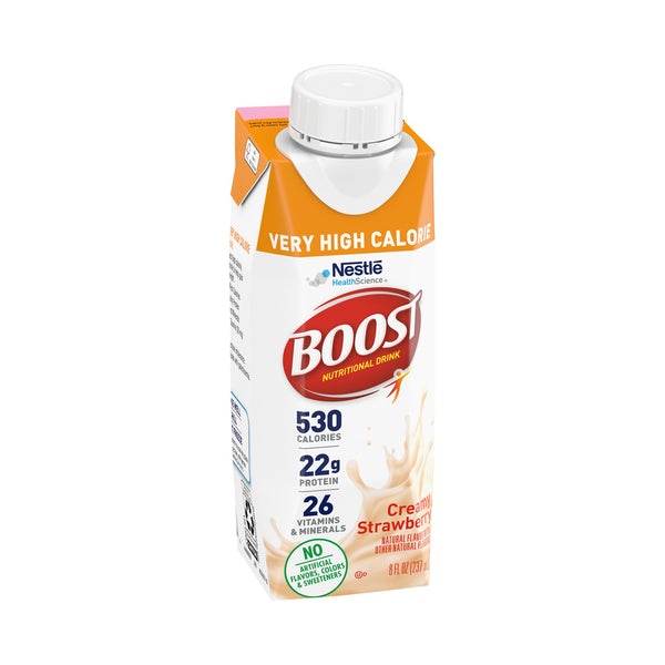 Boost® Very High Calorie Strawberry Oral Supplement, 8 oz. Carton