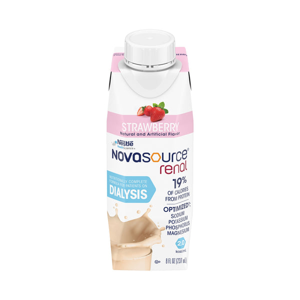 Novasource® Renal Strawberry Oral Supplement, 8 oz. Carton, 24 per Case