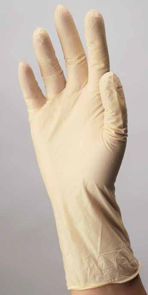 ESTEEM™ Stretchy Synthetic DOTP Vinyl Standard Cuff Length Exam Glove, Extra Small, Cream - Adroit Medical Equipment