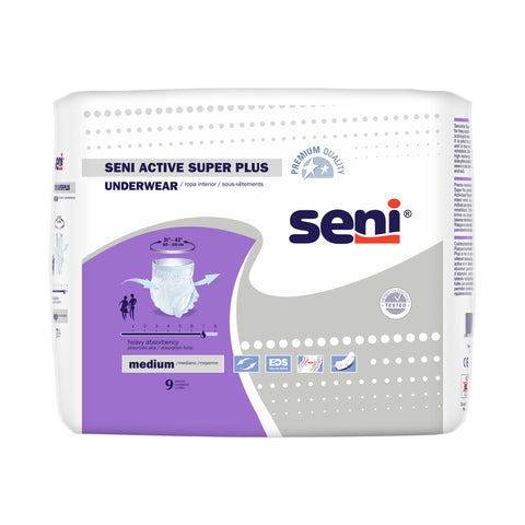 Seni® Active Super Plus Heavy Absorbent Underwear, Medium