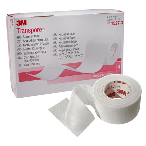 3M™ Transpore™ Medical Tape, 3 Inch x 10 Yard