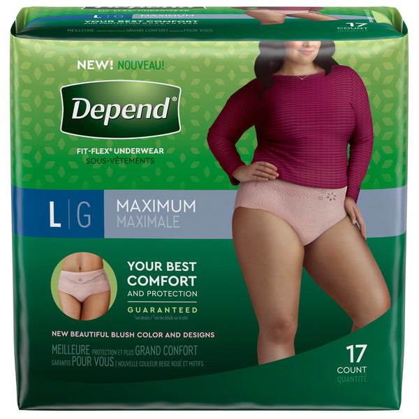 Depend® Fit Flex® Maximum Absorbent Underwear, Large