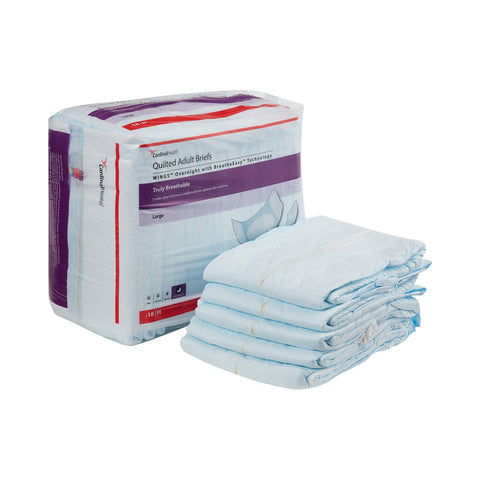 Wings™ Overnight Absorbency Incontinence Brief, Large
