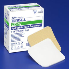 Kendall™ Foam Plus Adhesive without Border Foam Dressing, 4 x 8 Inch