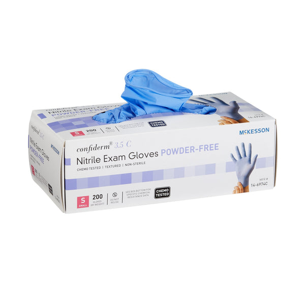 McKesson Confiderm® 3.5C Nitrile Gloves, Small, Blue
