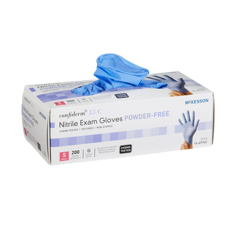 McKesson Confiderm® 3.5C Nitrile Gloves, Small, Blue