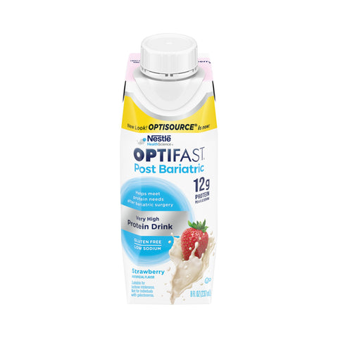 Optisource® Post Bariatric Strawberry Oral Supplement, 8 oz. Carton