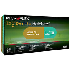 MICROFLEX® DigitSafety HaloKote™ DSK Latex Exam Glove, Extra Large, Green