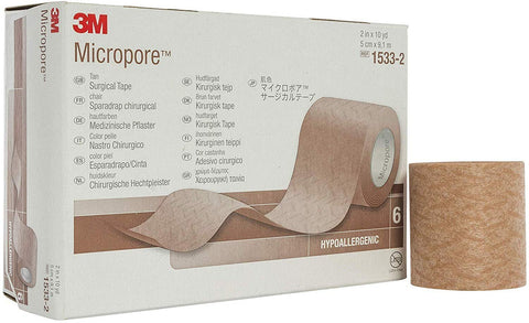 3M™ Micropore™ Medical Tape, 2 Inch x 10 Yard