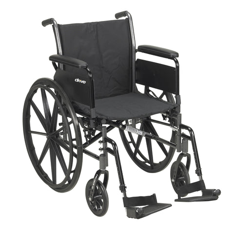 drive™ Cruiser III 26 Inch Width Wheelchair with Elevated Legrest