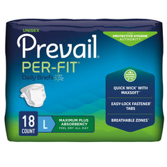 Prevail® Per Fit® Maximum Incontinence Brief, Regular