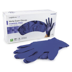 McKesson Confiderm® 3.0 Nitrile Gloves, Medium, Blue