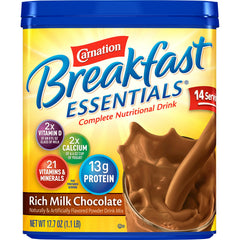 Carnation® Breakfast Essentials® Chocolate Oral Supplement, 17.7 oz. Canister