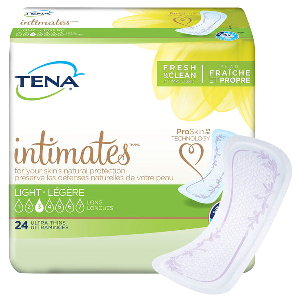 Tena® Intimates™ Ultra Thin Light Long Bladder Control Pad, 10 Inch Length