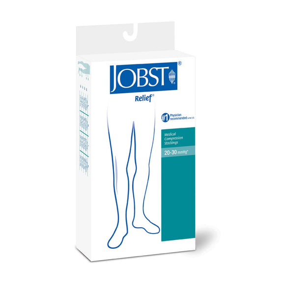 Jobst® Relief® Thigh High Compression Stockings, Large, Beige