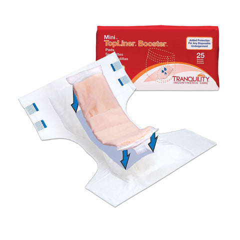 TopLiner™ Mini Incontinence Booster Pad, 2¾ x 10½ Inch