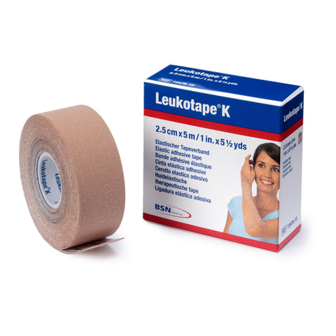 Leukotape® K Orthopedic Tape, 1 Inch x 5.5 Yards, Beige
