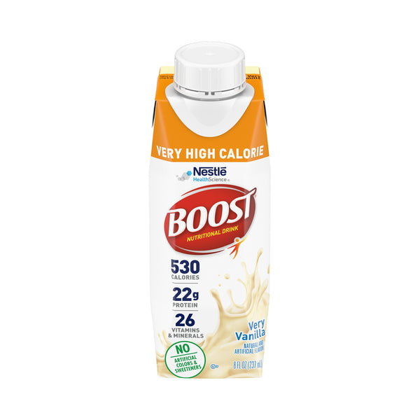 Boost® Very High Calorie Vanilla Oral Supplement, 8 oz. Carton, 24 per Case
