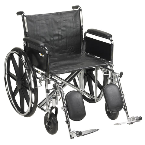 drive™ Sentra EC Heavy Duty Wheelchair with Elevating Legrests