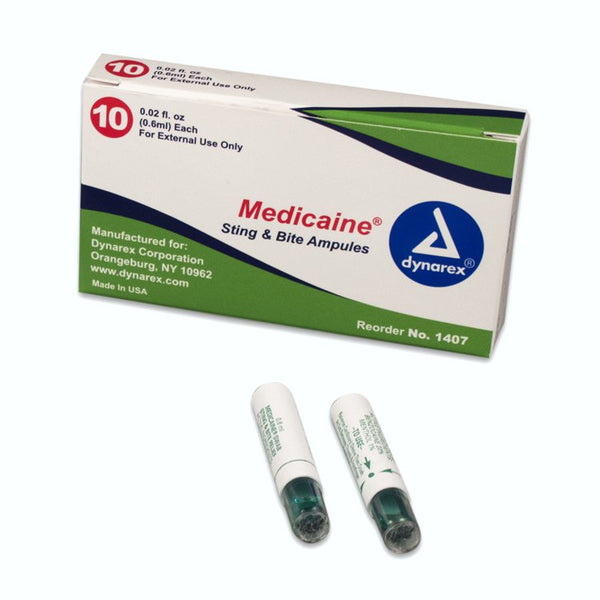 Medicaine® Benzocaine / Menthol Sting and Bite Relief, 6 mL Ampule