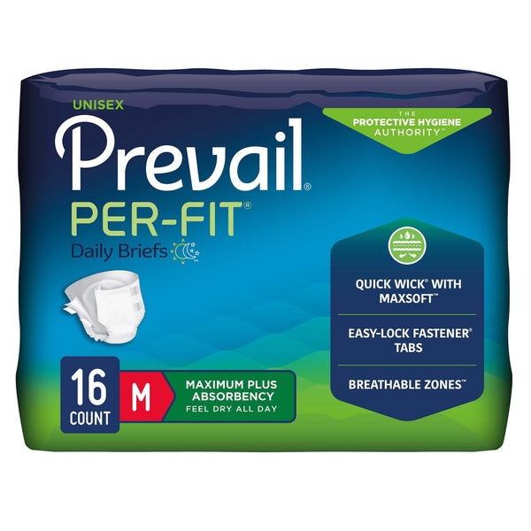 Prevail® Per Fit® Maximum Incontinence Brief, Regular