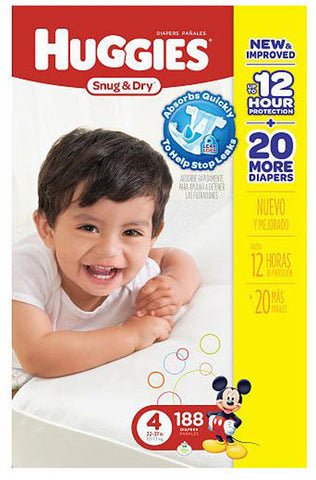 Huggies® Snug & Dry™ Diaper, 216 per Case