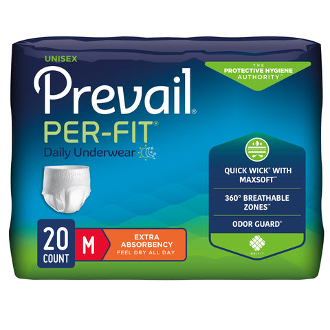 Prevail® Per Fit® Extra Absorbent Underwear, Medium