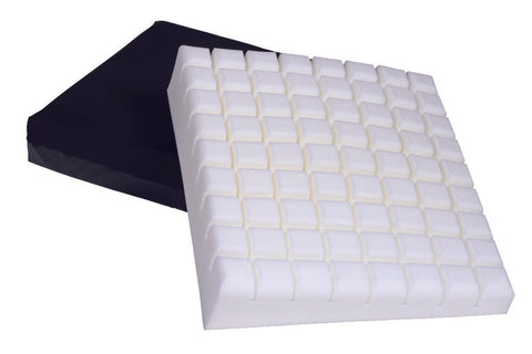 Geo Matt® Wedge Cushion, 20 in. W x 18 in. D x 2H   4 in. H, Foam, Black, Non inflatable