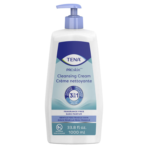 TENA® Unscented Cleansing Cream, 33.8 oz. Pump Bottle