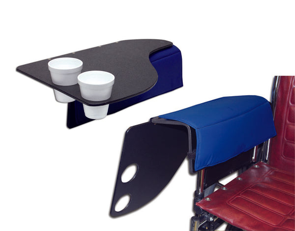 SkiL Care™ Right Flip Tray, For Use With Wheelchair, 23 in. L x 19.5 in. W x 0.25 in. H, Plastic